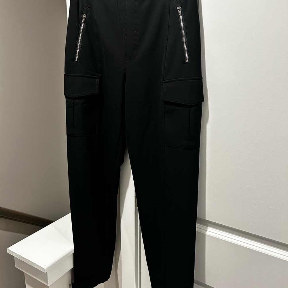 Athleta Women's Black Cargo Pants with Zipper Pockets